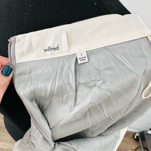 Sz S Aritzia WILFRED Wool Wrap Mini Skirt - Picture 6 of 8